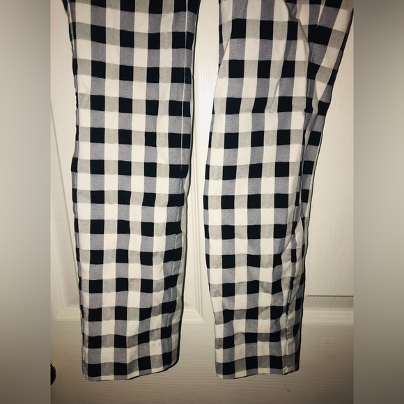 rag & bone NY Skinny Leg Glen Plaid Print Pants in Black and White size 0 - Picture 10 of 16